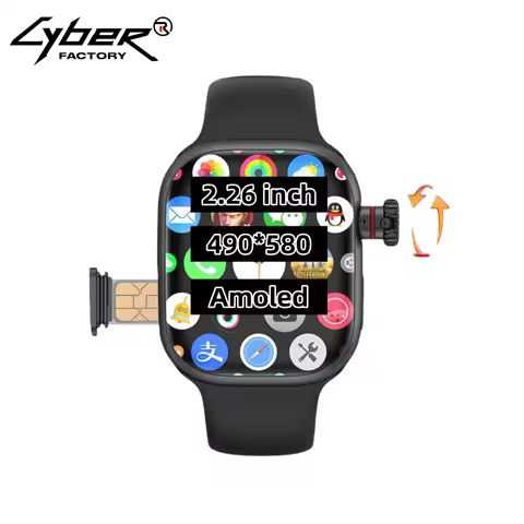 CD99 Smart Watch 8GB RAM AMOLED Wifi ROM GPS 128GB Position APP Download Bluetooth Men Women Cellula