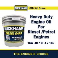 Duckhams Diesel Gard 15W-40 LE (18 liters) - Heavy Duty Diesel Engine Oil 15W40 18L For Normal &amp; Turbocharger Engine