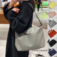 100% Authentic longchamp Hobo Bag/official store bag cowhide Shoulder Bags One / underarm Bag extended chain Crossbody Bag