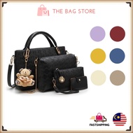 Le Voue B04 Set 5 in 1 Women Bag Handbag Slingbag Pouch Bags FREE Bear Key Chain