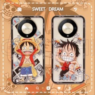 New Casing Honor X9b X6a X9a X8a X7a X8 X7 5G 2023 Anime Onepiece Luffy Pattern Transparent Silicone Soft Phone Casing 2023 HonorX9b 5G Cover Case