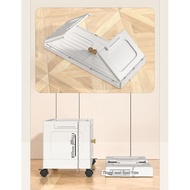 Lostars X4-X5-X6 (No Installation Required) Folding Cabinet Shelf/Multipurpose Bookshelf with Wheels