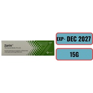 Zarin Cream 15g Antifungal Cream against Ringworm White Spot and Athletes Foot Fungus Cream