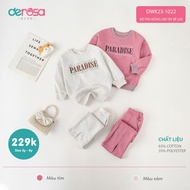 Derosakids Girls Long Sleeve Autumn Winter Set for Children from 2 Years Old to 6 Years Old DWK23-10