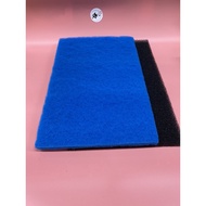 Black Blue Water Filter Cotton For Aquarium size 90x30x2 cm