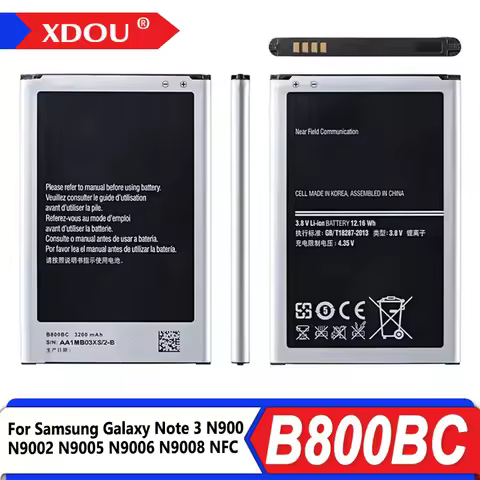 Brand New B800BE B800BC B800BU Battery For Samsung Galaxy Note 3 N900 N9002 N9005 N9006 N9008 Replac