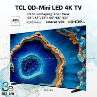 🆕2023全新🆕~ C755系列 98C755/85C755/75C755/ 65C755/55C755/50C755 QD-Mini-LED 4K Google 智能電視香港行貨 全港免運 原廠保養