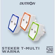 DUTRON Multi-Color T-Plug 3-Prong Plug/ extension plug