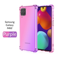 Carristo Samsung Galaxy M62 Anti-Shock Case Cover Rainbow Aurora TPU Soft Casing Mobile Phone Housin