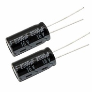 5pcs 5Pcs Elco Electrolytic Condensator 2200uf 16v Capacitor 2200 Micro 16volt