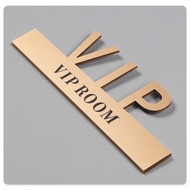 【JiuJiu】Acrylic VIP Sign VIP Room Sign Door Number Light Luxury Signboard Beauty salon chess and car