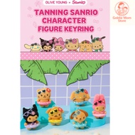 [Olive Young & Sanrio] Tanned Sanrio Characters Keychains- Hello Kitty, My Melody, Pochacco, Kuromi,