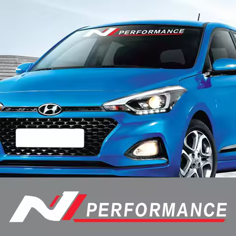 Car Windshield Sticker Graphics N Performance Vinyl Decor Decal For Hyundai i10 i20 i30 i40 ix35 Tuc