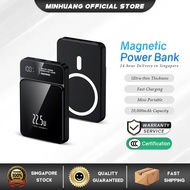 【MINHUANG】20000mAh Magnetic Power Bank 22.5W Fast Charging for iPhone Wireless Charger Series Portab