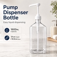 Fructose Syrup Press Glass Bottle 1600ml 10cc Juice Dispenser Pump Syrup Pump