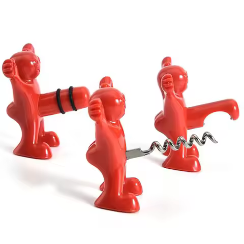SellingNew Red Man Bottle Opener Wine Opener Wine Stopper Creative Novelty Funny Kitchen Bar Tool Fu