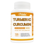 Turmeric Capsules High Strength 2400 mg with Black Pepper, Ginger for Arthritis Relief - [Made in the USA]