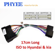 【YF】 Car Radio ISO to Hyundai Kia Wiring Harness Adapter Universal ISO10487 Plug Cable Connector For Accent Sonata Sportage Rio