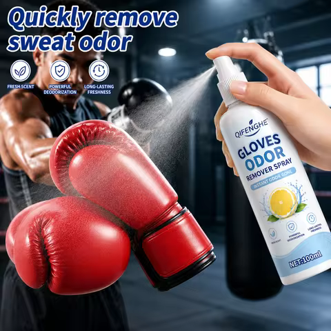 Boxing Glove Deodorant Spray, All-In-One Sports Equipment Odor Eliminator for Taekwondo Guards, Punc