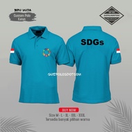 Poloshirt Kementerian Desa 02 - Kaos Polo Sdgs Desa Free Nama Desa -