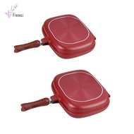 [Freneci] Double-sided Frying Pan, Cooking Pan, Omelet Pan, Cookware, Pancake Pan, Baking Pan for Co
