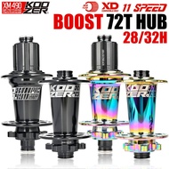 Koozer XM490 PRO Boost 28H 32 Holes MTB Bicycle Hub 15x110 12x148MM TA Thru HG XD MS SX GX NX 10 11s