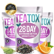 USA Teh Lendir Teatox Slime 28 hari Herbal Alami Detoksifikasi Pembersihan Usus Besar Detoksifikasi