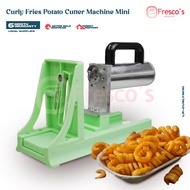 Curly Fries Potato Cutter Machine Mini | Spiral Potato Slicer | Electric Potato Twister Cutter | Hom