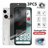 3Pcs Full Cover Privacy Hydrogel Film For Nothing CMF Phone 3a 3 2a 2 1 Pro Plus HD Anti-Spy Phone S
