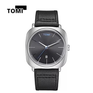 นาฬิกา TOMI Square Calendarนาฬิกาแฟชั่นผู้ชายแบบไม่ใช้กลนาฬิกาแฟชั่นเกาหลีสำหรับนักเรียน