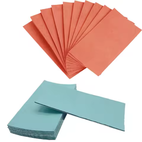 10 Pieces of 10x5cm Fur Felt Cloth, for Wrapping 10cm Vinyl Car Scraper, Window Tinting Scraper Tool