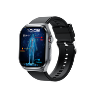 นาฬิกาสมาร์ทวอทช์ติดตามสุขภาพ น้ำตาลในเลือด ความดันโลหิต คอเลสเตอรอล กรดยูริค ออกซิเจน การนอน ECG อุ