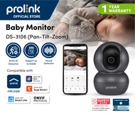 [512GB Storage/ ONVIF] Prolink Baby Monitor/ Smart WiFi Pan/Tilt Full HD PTZ IP Camera (Pan 360° /Tilt 110°/ Zoom 6x) Home Security CCTV
