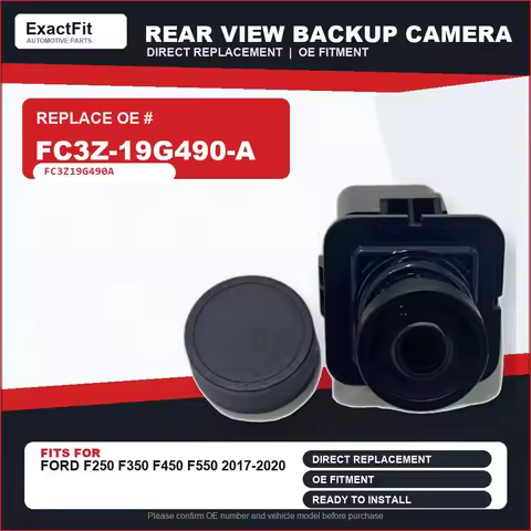 FC3Z-19G490-A Rear View Backup Camera for Ford F250 F350 F450 F550 Super Duty 2015-2016 Replaces FC3