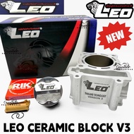 LEO CERAMIC BLOCK RACING VERSION 4 NEW 60MM 63MM 65MM LC135 Y15ZR FORGED PISTON FULL SET 100% ORIGIN