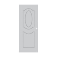 ANYHOME ประตูภายนอก UPVC HN3 80X200 ขาว เจาะ