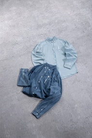Ralph Lauren Polo衫 牛仔襯衫小馬刺繡長袖襯衫外套
