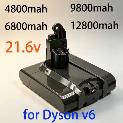 12800mAh 21.6V Replacement Battery for Dyson V6, Fits DC58 DC59 DC62 SV03 SV04 SV09 Animal Motorhead