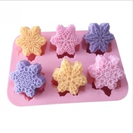 Ready stock 6-cavity handmade soap silicone mould cake mould chocolate mould--TOOL23