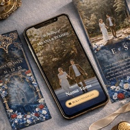 Premium 3d Digital Invitation Wedding Website with photo | Online Web Digital Invitation