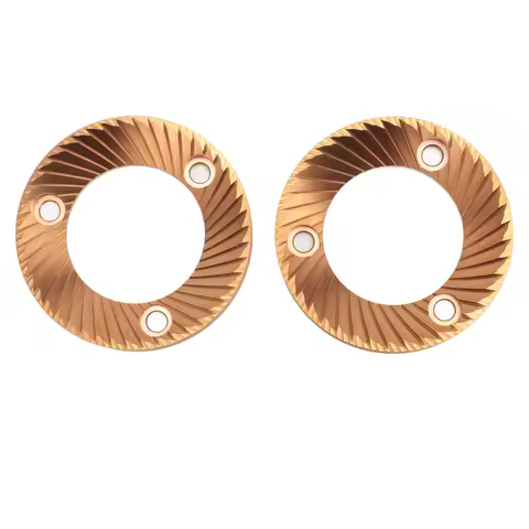 2PCS Coffee Grinder Flat Burr 64mm Titanium Plated Multi Purpose Flat Burr for DF64 DF64P DF64E DF64