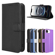 For iPhone 16e 2025 Case Luxury Flip Diamond Pattern Skin PU Leather Wallet Lanyard Cover For AiPhon