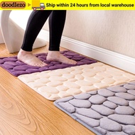 DOODLEZO 40*60cm Bathroom Carpet Feet Pad Pebbles Floor Living Room Doormat