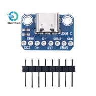 TYPE-C Female Test Board USB3.1 16P to 2.54 High Current Power Adapter Board Module for Arduino