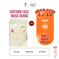 K&K 35GRAMS TRIAL THERAPEUTIC KERALA BRIGHTENING HERBAL POWDER MANDIAN HERBA SAFFRON & ROSE 100% ORG