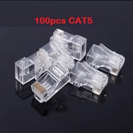 100pcs High Quality AMP RJ45 CAT5/CAT6 8P8C Modular Plug Connector