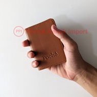 Donna Card Holder Card Organizer Leather 3 Slots Elegant Credit Card Wallet