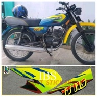 HIJAU YAMAHA YT115 YT 115 GREEN STRIPING STICKER