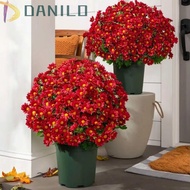 DANILO1 5  Artificial Daisy Bouquet, UV Resistant Waterproof Artificial Chrysanthemums, 7 Fork Desig
