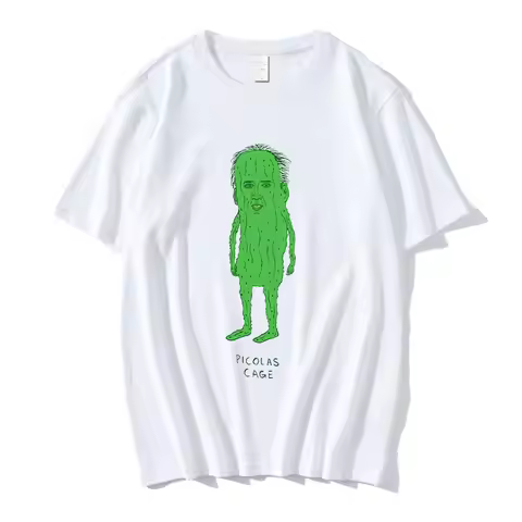 Picolas Cage T - Shirt Men's Nicolas Cage T Shirt Nicolas Cage Funny Weird Creepy Raising Arizona Gr